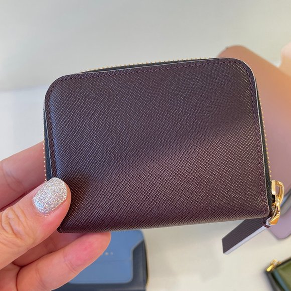 NWT MARNI LV520 SAFFIANO TWO TONE ZIP AROUND CARD CASE PFMOT02U14 Z093N - Picture 7 of 7